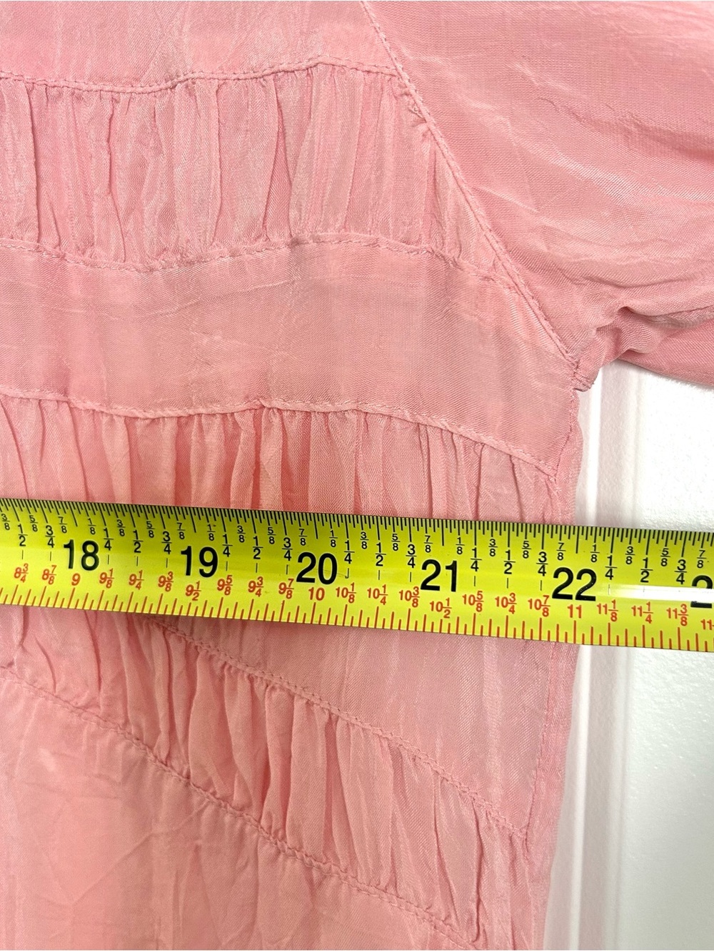 J. Jill XL Pink Sheer Romantic Coquette Long Sleeve Top - Picture 8 of 9